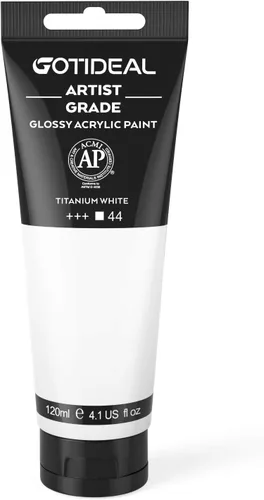 Miniatura 18 de GOTIDEAL - Pintura acrílica sienna tostado, tubos de 4.1 oz, no tóxicas, duradera, para pintor adulto o niño y para lienzo, madera, arcilla, tela
