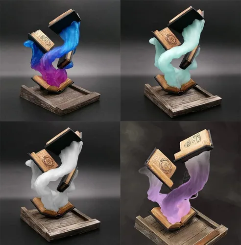 Miniatura 5 de Thyggzjbs Torre de Dados de Libro Mágico, Torre de Dados Tomes of Magics, Torre de Dados Mágicos, Torre de Dados de Libro Grande, Adornos, Esferas