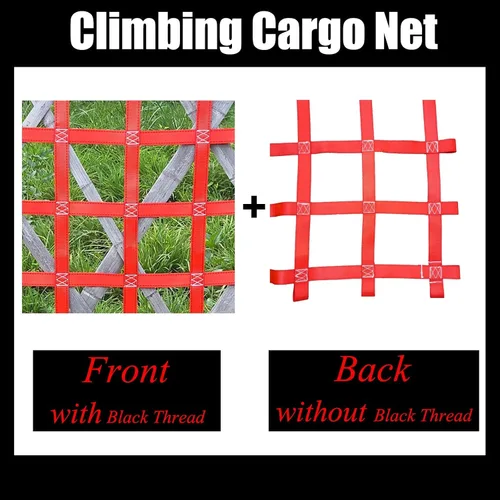Miniatura 4 de Red de carga de escalada, red de carga para patio de juegos para campo de obstáculos Ninja Warrior, gimnasio de selva interior, escalera de cuerda