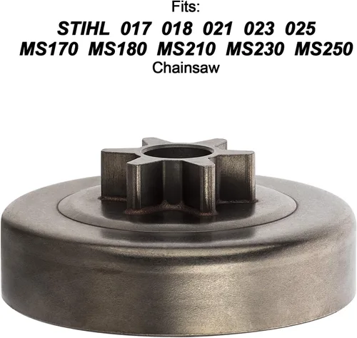 Miniatura 5 de ANCIRS Kit de clip electrónico de arandela de tambor de embrague 3/8 6T para motosierra MS170 MS180 MS210 MS230 MS250 017 018 021 023 025 1123 640