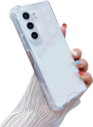 Miniatura 29 de Compatible con Samsung Galaxy Flip 4, funda transparente con flores secas prensadas, para mujeres y niñas, TPU suave a prueba de golpes, funda