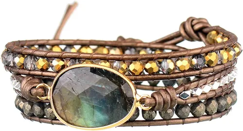 Miniatura 2 de Plumiss Colección de pulseras de cuentas curativas de piedra natural boho para mujer
