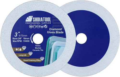 Miniatura 10 de SHDIATOOL Disco de corte de diamante de vidrio de 2 pulgadas, rueda de corte ultradelgada para azulejos de cerámica, porcelana y mármol de 50 mm