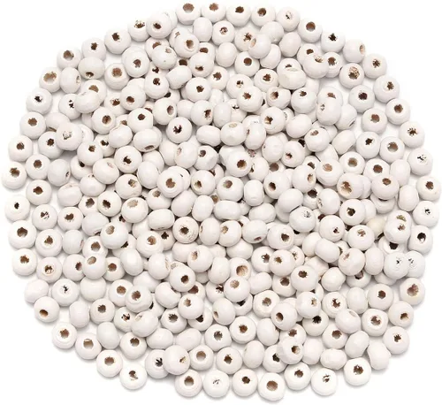 Miniatura 38 de AD Beads Cuentas de madera con espacio libre para manualidades, cuentas de madera con agujero grande surtidas para hacer collares, pulseras