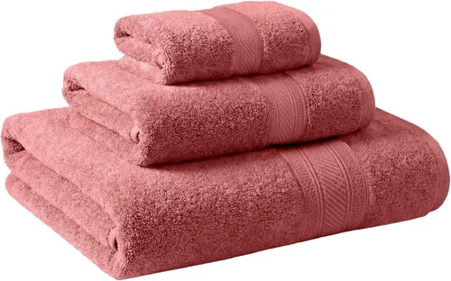 Miniatura 30 de Superior Juego de 2 toallas de baño de fibra larga 100% algodón peinado de 27.64 oz/m², para baño, ducha, cocina, súper suave, afelpado, altamente