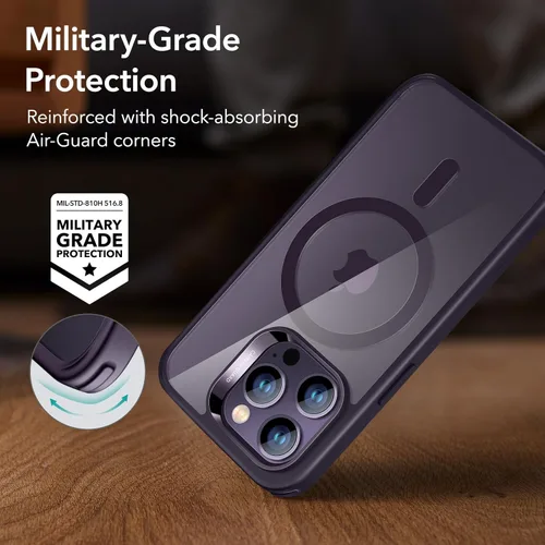 Miniatura 5 de ESR Classic Hybrid Funda para iPhone 14 Pro Max, compatible con MagSafe, protección a prueba de golpes de grado militar, resistente al amarilleo