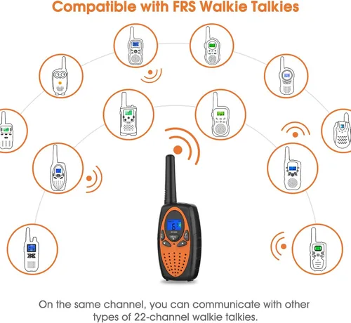 Miniatura 5 de Topsung Walkie Talkies de largo alcance, radio bidireccional M880 para adultos con pantalla LCD/Wakie-Talkies de resistencia con cancelación