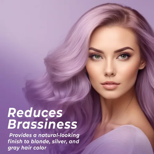 Miniatura 7 de INFINA ESSENTIALS Champú morado para cabello rubio, gris, cobrizo y teñido sin sulfatos, enriquecido con té verde y manzanilla y aceite de aguacate