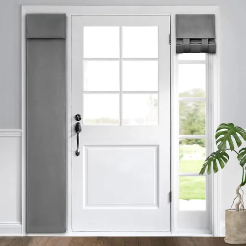 Miniatura 84 de HOMEIDEAS Cortinas Opacas para Aula para Puerta Principal, Cubierta de Ventana de Puerta de Aula, Persianas de Privacidad con Aislamiento Térmico