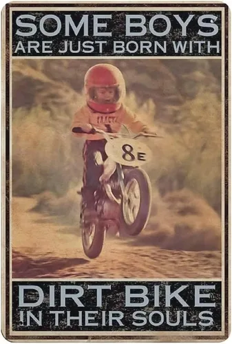 Miniatura 12 de Letrero de metal para motocicleta, regalos para jinetes, hombres, «You Don't Stop Riding When Get Old Wall Art Decor Rider Tin Garage Signs Man Cave