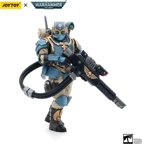 Miniatura 4 de JOYTOY 1/18 Figuras de acción Warhammer 40K Mecha Joy Figura de juguete Modelo Juguetes Astra Militarum Tempestus Scions Squad 55th Kappic Eagles