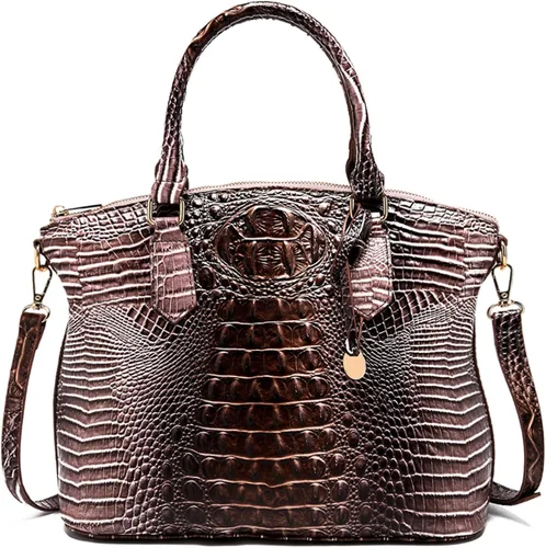Miniatura 12 de Makcr Joacbv Bolso Satchel para Mujer Bolso Bandolera Largo Elegante Bolso Tote Asa Superior Cuero Vegano Bolsos de Mano para Damas Patrón en Relieve