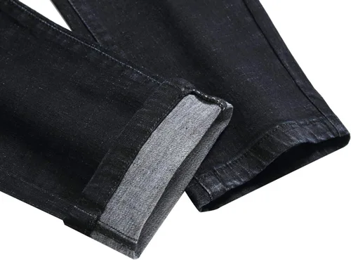 Miniatura 8 de DANT BULUN Jeans de motociclista para hombre, rasgados, ajustados, rectos y con cremallera Deco