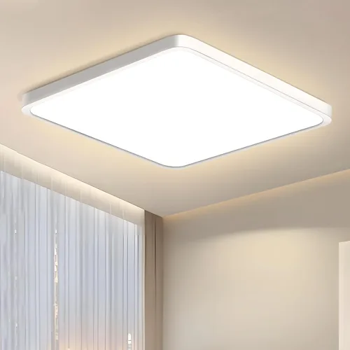 Miniatura 10 de inShareplus Lámpara LED de techo empotrada, 9 pulgadas, 18 W, 5000 K, luz blanca diurna, 1800 lm, cuadrada, súper brillante, lámpara de techo, IP
