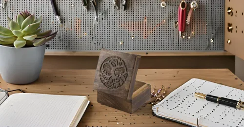 Miniatura 6 de Grandes ideas de regalo de cumpleaños, caja decorativa hecha a mano con el árbol de la vida, caja del tesoro, caja del tesoro, organizador de joyas