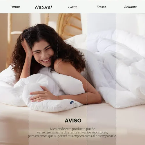 Miniatura 9 de Bedsure - Edredón de color liso Blanco