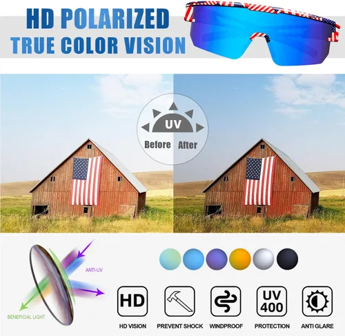 Miniatura 3 de YUNBLL&KO Gafas de sol polarizadas deportivas para hombres y mujeres, protección UV400, para niños, jóvenes, béisbol, para ciclismo, softbol y correr