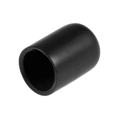 Miniatura 11 de uxcell 80 tapas de goma de 0.551 in de vinilo de identificación redonda tapa tapa de rosca de tornillo protectores negro