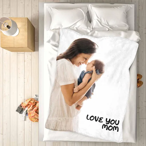 Miniatura 3 de Mantas personalizadas con fotos, texto, manta personalizada con imagen, hecha en Estados Unidos, personalizada para Navidad, cumpleaños, boda