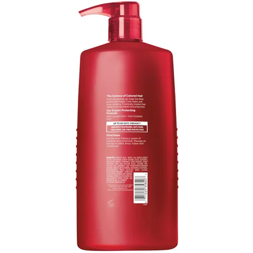 Miniatura 2 de L'Oreal Paris Elvive Color Vibrancy Champú Protector, para Cabello Teñido, Champú con Elixir de Linaza y Antioxidantes, para Anti-Decoloración, Alto