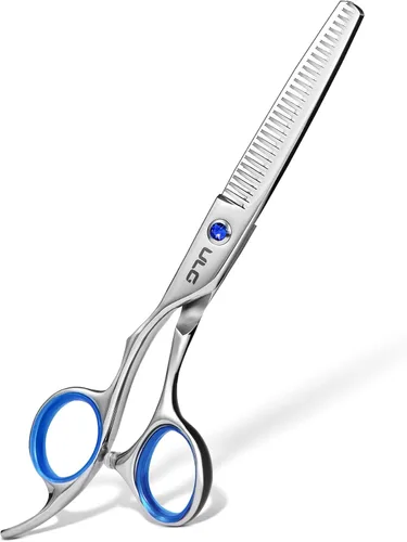 Miniatura 12 de ULG Tijeras profesionales de adelgazamiento con peine – 6.5 pulgadas de acero inoxidable japonés texturizante y tijeras de corte de pelo para salón