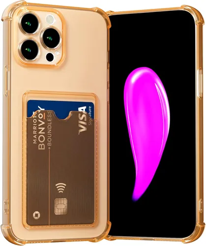 Miniatura 22 de AKABEILA Funda para iPhone 11 Pro Clear Cute Phone Case Soft TPU Wallet Case Slim Bag Cover a prueba de golpes con ranura para tarjetas Transparente