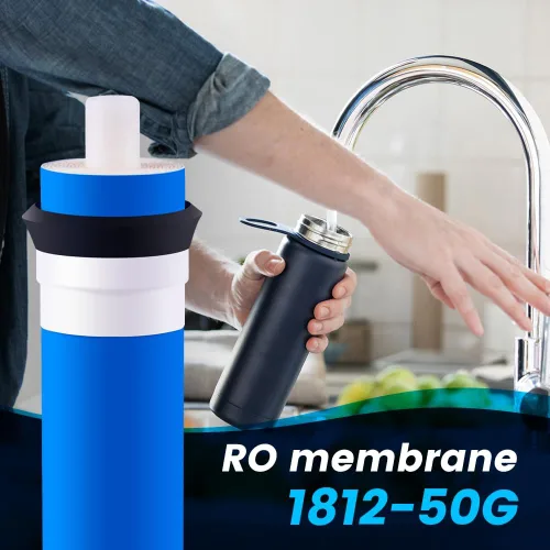 Membrana para membrana de ósmosis inversa GPD - Se adapta al sistema de filtración de agua RO debajo del fregadero - Elimina el mal sabor y olor -