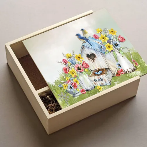 Miniatura 2 de CrafTreat Papel de decoupage – 8 piezas de tamaño A4 (8.3 x 11.7 pulgadas) flores de jardín diseñadas suministros de manualidades para adultos