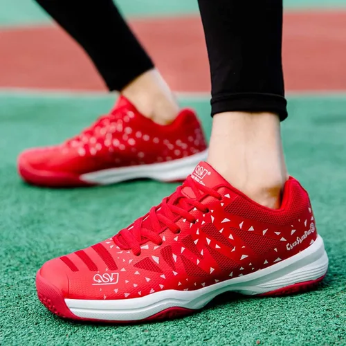Miniatura 6 de Jakcuz Zapatos de tenis de bádminton para hombres y mujeres, zapatos de raqueta, tenis de voleibol para entrenamiento de cancha en interiores