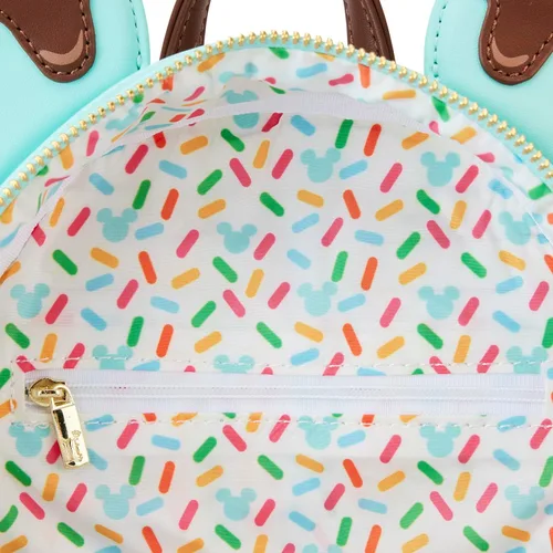 Miniatura 3 de Loungefly Disney Mickey y Minnie Mouse Sweets Ice Cream - Bolso de hombro con doble correa para mujer