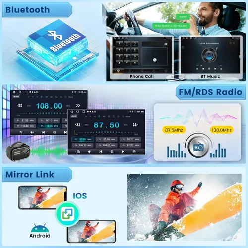 Miniatura 7 de [2+64G] NHOPEEW - Radio de coche para Ford F150 F 150 F-150 2009-2012, pantalla táctil de 9 pulgadas, Android Car Stereo, Carplay inalámbrico