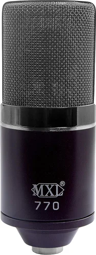 Miniatura 5 de MXL 770 Micrófono de condensador para podcasting, canto, grabación en estudio casero, juegos y transmisión XLR Diafragma grande Cardioide