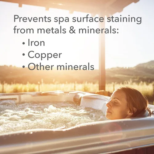 Miniatura 3 de Leisure Time D Metal Gon para spas y jacuzzis, potente solución de tratamiento de agua, 16 onzas