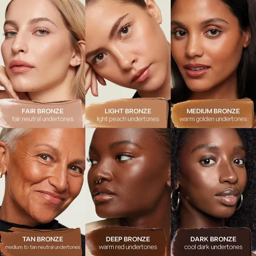 Miniatura 4 de Saie Sun Melt Cream Bronzer - Bronceador facial de bálsamo modulable para esculpir sin esfuerzo, contorno de crema enriquecido con vitamina C, 06