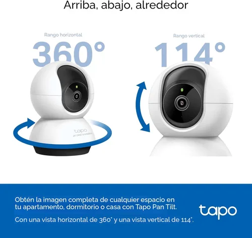 Miniatura 8 de TP-Link Tapo - Cámara de seguridad Pan/Tilt de 2K QHD para cámara de mascotas, monitor de bebé, detección de movimiento, seguimiento de movimiento