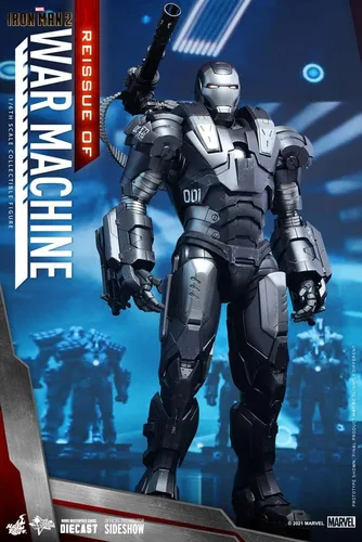 Miniatura 3 de Hot Toys Máquina de guerra 1:6 - Iron Man 2, Plata