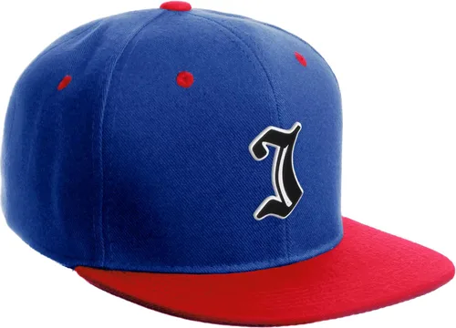 Miniatura 431 de Daxton Gorra clásica con visera de billete plano con letras del alfabeto inglés antiguo de la A a la Z