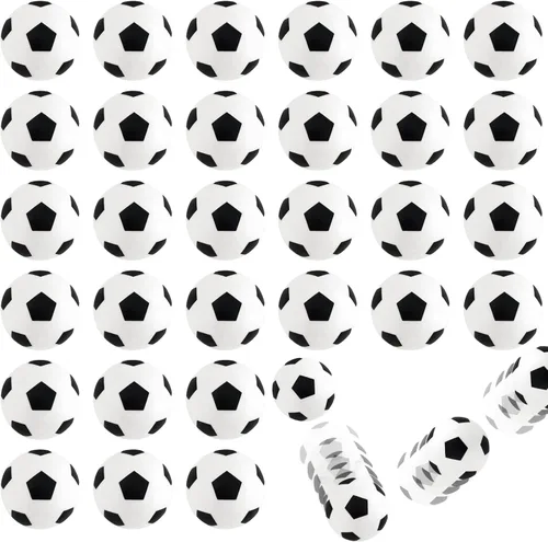 Xeehwb 30 piezas de bolas rebotantes, bolas de fútbol rebotantes, bola de fútbol de goma de alto rebote para alivio del estrés, paquetes de favores