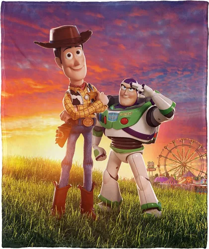 Miniatura 10 de Northwest Toy Story - Manta de seda táctil, 50 x 60 pulgadas, Buzz Bright