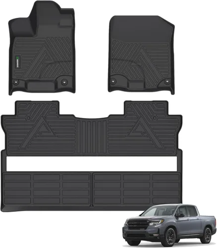 Miniatura 18 de ANBINGO - Tapetes para el piso para automóvil, impermeables, aptos para todo tipo de clima, resistentes, protectores de piso de TPE, para filas