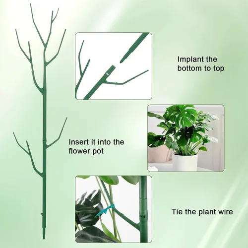 Miniatura 6 de Paquete de 5 Estacas Apilables de Soporte para Plantas, Estructuras de Soporte para Plantas Trepadoras para Monstera, Pothos, Philodendron, Estacas