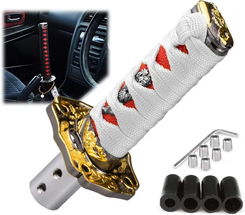 Miniatura 36 de EZAUTOWRAP Espada Samurai 5.9 pulgadas., 10cm, Negro Blanco