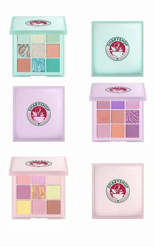 Mini paleta de sombras de ojos - 9 tonos - Ideal para viajar - Colores ricos y ultramezclables con textura aterciopelada Sombra de Ojos (Dhary)