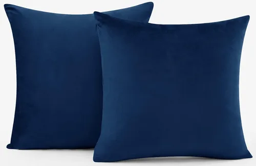 Miniatura 8 de Juego de 2 fundas de almohada decorativas de terciopelo de invierno con copos de nieve beige, 18 x 18 pulgadas, funda de cojín cuadrada
