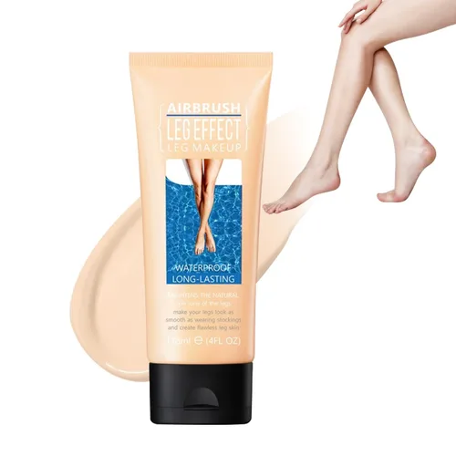 Maquillaje de piernas para mujer, maquillaje de piernas de 4 onzas, impermeable, sin transferencia, fácil aplicación, impecable y de larga duración,