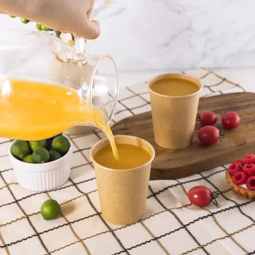 Miniatura 8 de LITOPAK Paquete de 300 Tazas de Café Desechables de 8 oz Tazas de Papel para Agua, Café, Jugo y Té, Tazas de Papel Calientes de 8 Onzas para Hogar