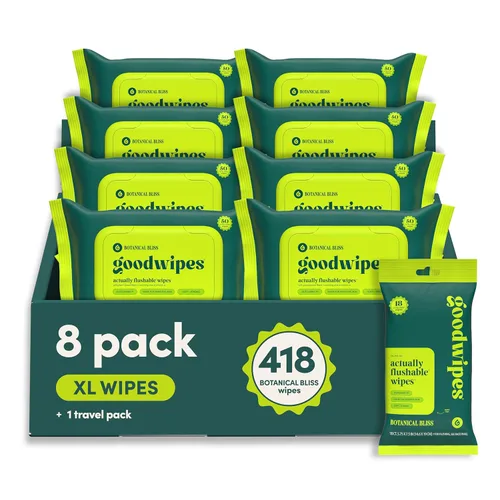 Miniatura 13 de goodwipes Toallitas Desechables por el Inodoro para el Trasero - Toallitas Húmedas Extra Grandes para Adultos para Mujeres y Hombres - Esenciales