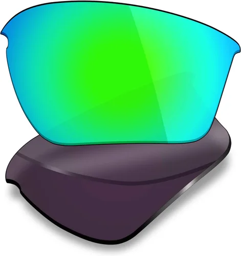Miniatura 5 de Mryok 4 pares de lentes de repuesto polarizadas para gafas de sol Oakley Half Jacket 2.0 XL, color negro sigiloso, rojo fuego, azul hieloverde