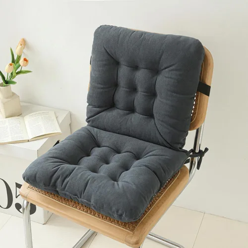 Cojín de asiento de oficina, almohadilla antideslizante con soporte lumbar, ideal para escritorio, juegos, banco o sentarse en el suelo