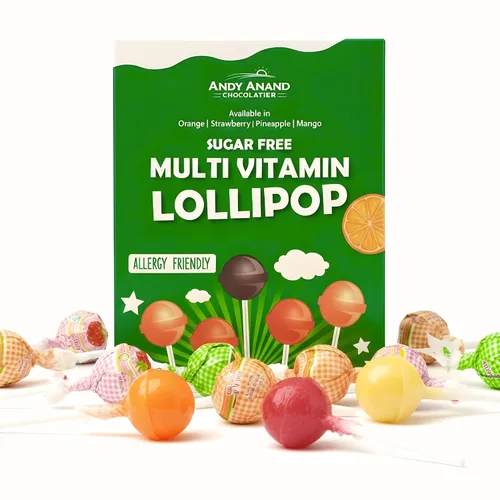 ANDY ANAND CHOCOLATIER Paletas sin azúcar, 29 unidades, caramelos aptos para dieta cetogénica y diabética, veganas, sin gluten, sin tintes, sabores